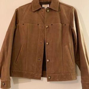 Talbots Tan Leather Jacket